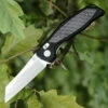 Discount ⭐ Artisan Cutlery Artisan Falcon ATZ1809PBCF, 3.94" D2 Plain Blade, Black Aluminum/Carbon Fiber Handle 👍