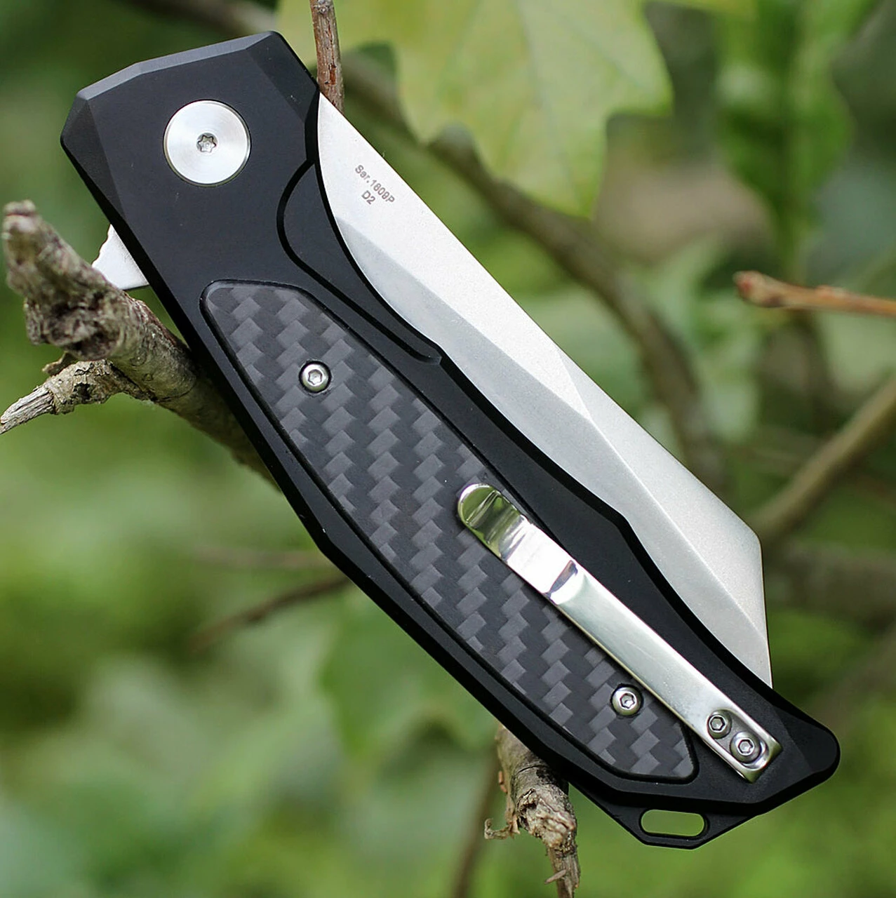 Discount ⭐ Artisan Cutlery Artisan Falcon ATZ1809PBCF, 3.94" D2 Plain Blade, Black Aluminum/Carbon Fiber Handle 👍 3 Discount ⭐ Artisan Cutlery Artisan Falcon ATZ1809PBCF, 3.94" D2 Plain Blade, Black Aluminum/Carbon Fiber Handle 👍 - Image 3