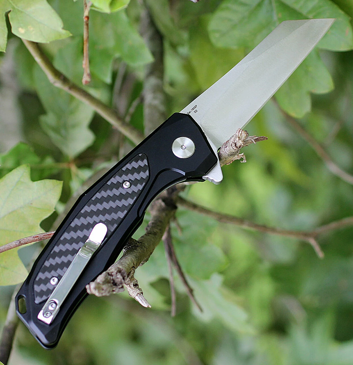 Discount ⭐ Artisan Cutlery Artisan Falcon ATZ1809PBCF, 3.94" D2 Plain Blade, Black Aluminum/Carbon Fiber Handle 👍 2 Discount ⭐ Artisan Cutlery Artisan Falcon ATZ1809PBCF, 3.94" D2 Plain Blade, Black Aluminum/Carbon Fiber Handle 👍 - Image 2