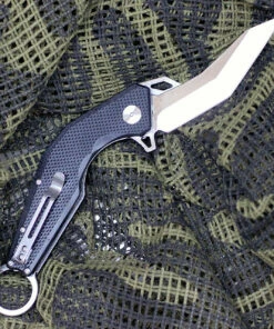 Top 10 🔥 Artisan Cutlery Artisan Cobra ATZ1811PBKF, 3.75" D2 Plain Blade, Flat Black G-10 Handle ❤️ -Automatic Knives shop 1811pbkf 29380.1566586055