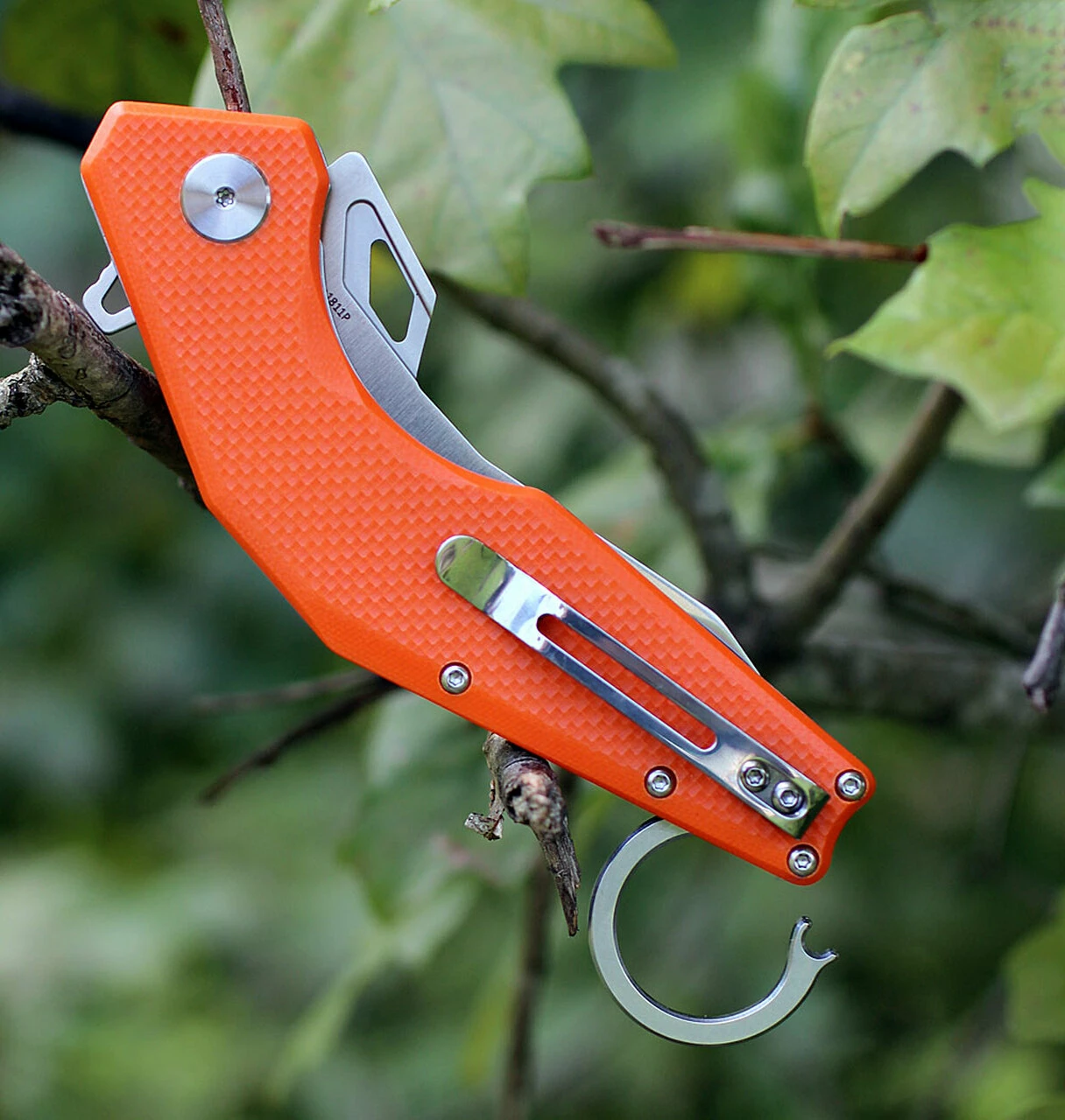 Best Sale 🎁 Artisan Cutlery Artisan Cobra ATZ1811POEF, 3.75" D2 Plain Blade, Flat Orange G-10 Handle 😍 5 Best Sale 🎁 Artisan Cutlery Artisan Cobra ATZ1811POEF, 3.75" D2 Plain Blade, Flat Orange G-10 Handle 😍 - Image 5