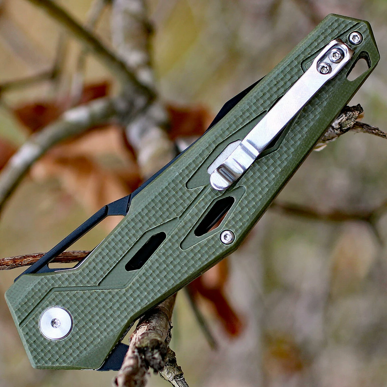 Best deal ✨ Artisan Cutlery Artisan Interceptor ATZ1812PBGN, 3.54" D2 Black Tanto Blade, Green G10 Handle 😀 4 Best deal ✨ Artisan Cutlery Artisan Interceptor ATZ1812PBGN, 3.54" D2 Black Tanto Blade, Green G10 Handle 😀 - Image 4