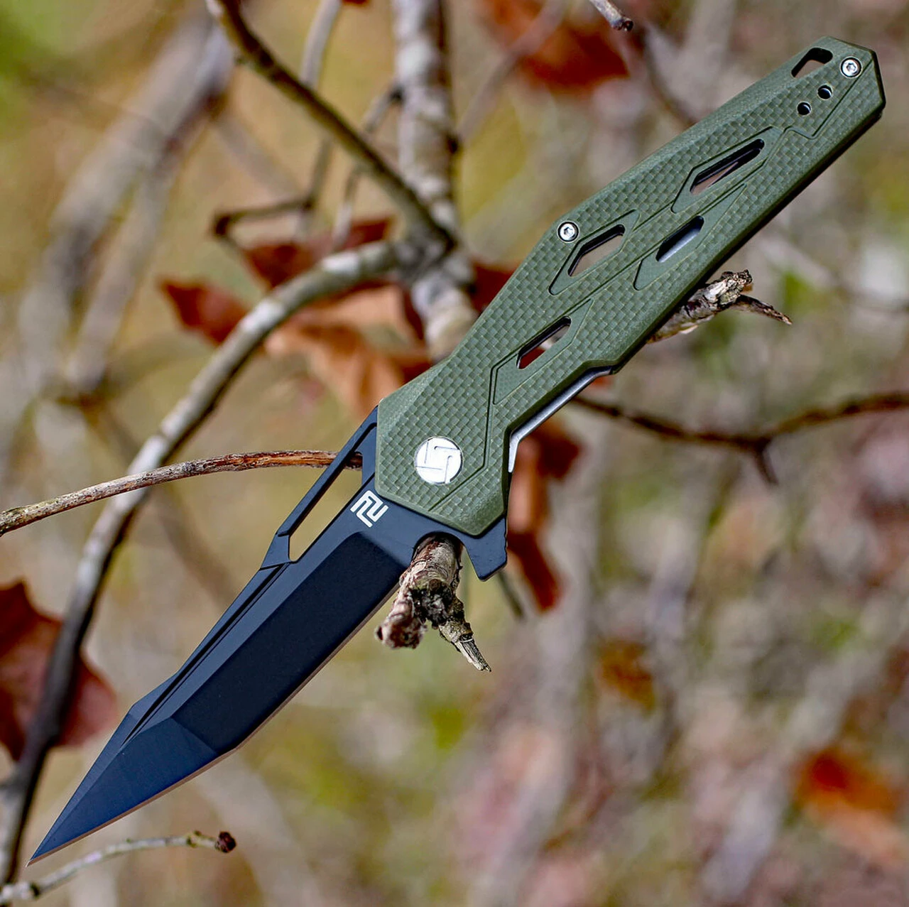 Best deal ✨ Artisan Cutlery Artisan Interceptor ATZ1812PBGN, 3.54" D2 Black Tanto Blade, Green G10 Handle 😀 1 Best deal ✨ Artisan Cutlery Artisan Interceptor ATZ1812PBGN, 3.54" D2 Black Tanto Blade, Green G10 Handle 😀