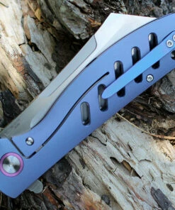 Discount 💯 Artisan Cutlery Artisan Tomahawk ATZ1815GBUM, 3.75" M390 Plain Blade, Blue Titanium Handle 😀 -Automatic Knives shop 1815gbum.2 11325.1566585988