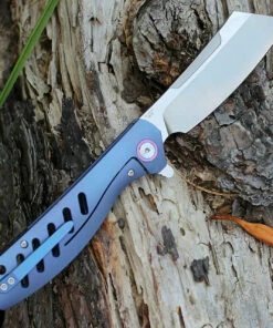Discount 💯 Artisan Cutlery Artisan Tomahawk ATZ1815GBUM, 3.75" M390 Plain Blade, Blue Titanium Handle 😀 -Automatic Knives shop 1815gbum 19376.1566585987