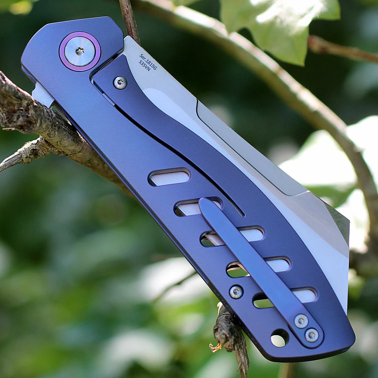 Cheapest 🎁 Artisan Cutlery Artisan Tomahawk ATZ1815GBUS, 3.75" S35VN Plain Blade, Blue Titanium Handle ⭐ 3 Cheapest 🎁 Artisan Cutlery Artisan Tomahawk ATZ1815GBUS, 3.75" S35VN Plain Blade, Blue Titanium Handle ⭐ - Image 3