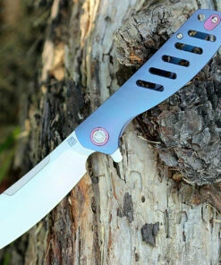 Cheapest 🎁 Artisan Cutlery Artisan Tomahawk ATZ1815GBUS, 3.75" S35VN Plain Blade, Blue Titanium Handle ⭐