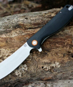 Promo 👏 Artisan Cutlery Artisan Tomahawk ATZ1815PBKC, 3.75" D2 Plain Blade, Curved Black G-10 Handle ⭐