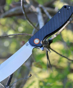 New ✔️ Artisan Cutlery Artisan Tomahawk ATZ1815PCF, 3.75" D2 Plain Blade, Carbon Fiber Handle 👍