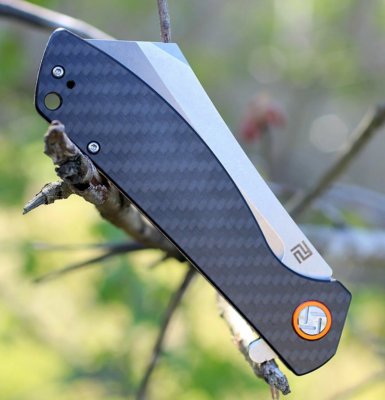 New ✔️ Artisan Cutlery Artisan Tomahawk ATZ1815PCF, 3.75" D2 Plain Blade, Carbon Fiber Handle 👍 3 New ✔️ Artisan Cutlery Artisan Tomahawk ATZ1815PCF, 3.75" D2 Plain Blade, Carbon Fiber Handle 👍 - Image 3