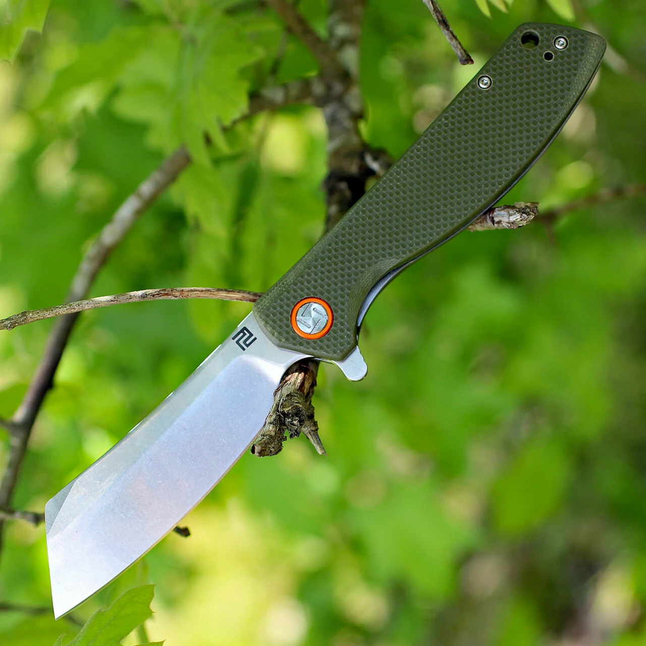 Deals 🛒 Artisan Cutlery Artisan Tomahawk ATZ1815PGNF, 3.75" D2 Plain Blade, Flat Green G-10 Handle ✔️ 1 Deals 🛒 Artisan Cutlery Artisan Tomahawk ATZ1815PGNF, 3.75" D2 Plain Blade, Flat Green G-10 Handle ✔️