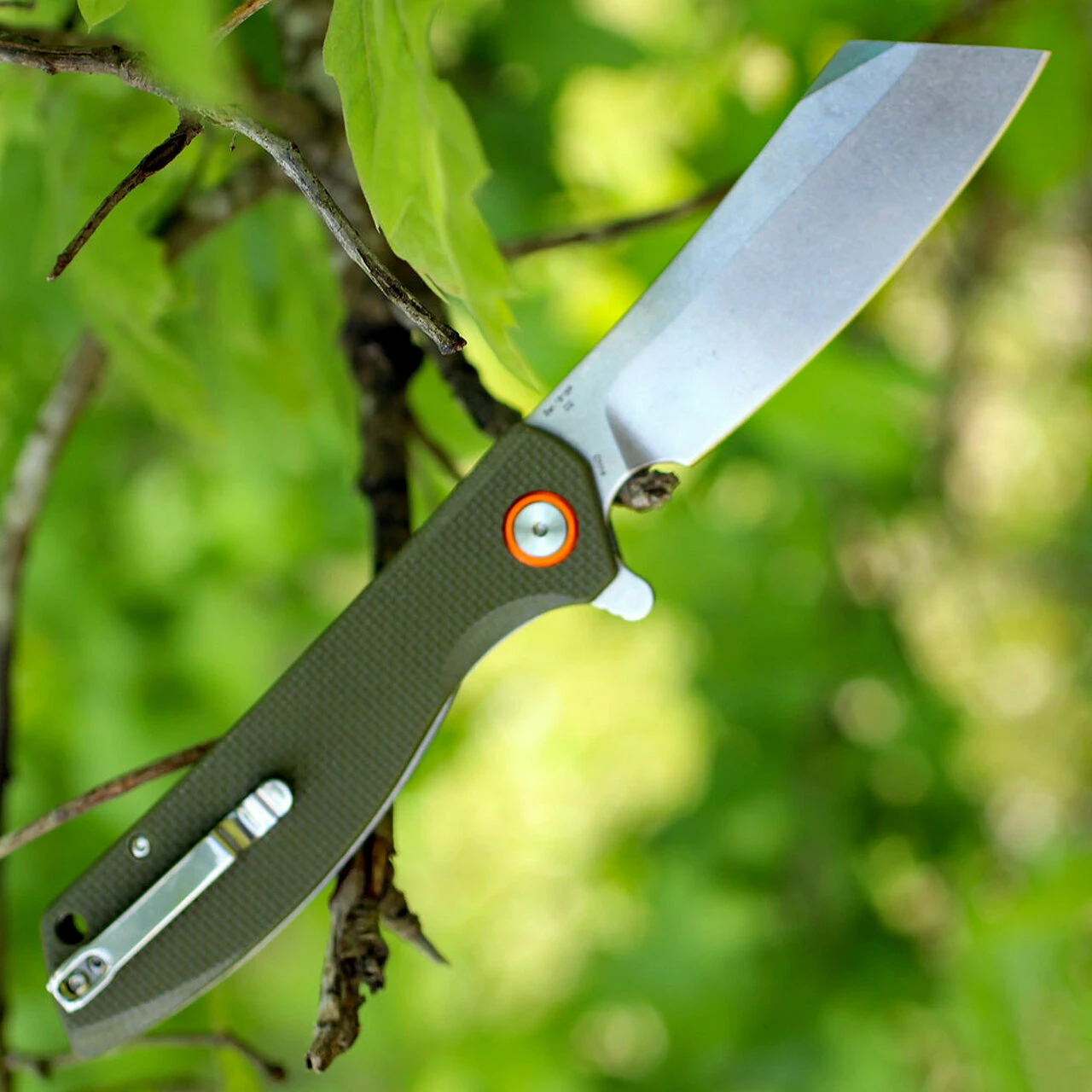 Deals 🛒 Artisan Cutlery Artisan Tomahawk ATZ1815PGNF, 3.75" D2 Plain Blade, Flat Green G-10 Handle ✔️ 2 Deals 🛒 Artisan Cutlery Artisan Tomahawk ATZ1815PGNF, 3.75" D2 Plain Blade, Flat Green G-10 Handle ✔️ - Image 2