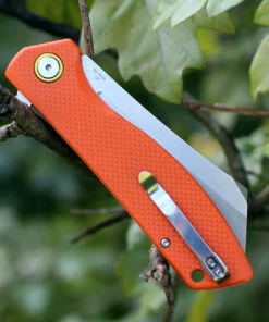 New 🛒 Artisan Cutlery Artisan Tomahawk ATZ1815POEF, 3.75" D2 Plain Blade, Flat Orange G-10 Handle ⌛ -Automatic Knives shop 1815poef.3 59537.1566586006