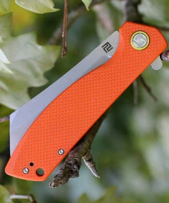 New 🛒 Artisan Cutlery Artisan Tomahawk ATZ1815POEF, 3.75" D2 Plain Blade, Flat Orange G-10 Handle ⌛ -Automatic Knives shop 1815poef.4 36283.1566586007