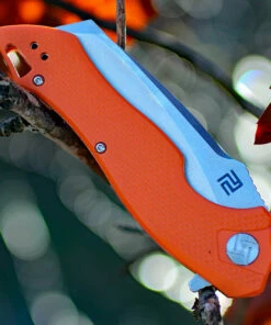 Best deal 🌟 Artisan Cutlery Artisan Eagle ATZ1816POEF, 3.46" D2 Steel Tanto Blade, Orange D2 Handle ⌛ -Automatic Knives shop 1816poef.3 49656.1566586116