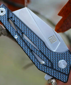 Cheapest ✨ Artisan Cutlery Artisan Ravine ATZ1819PCFB, 2.83" D2 Steel Tanto Blade, Blue Carbon Fiber Handle 🎁 -Automatic Knives shop 1819pcfb.3 60831.1566586130