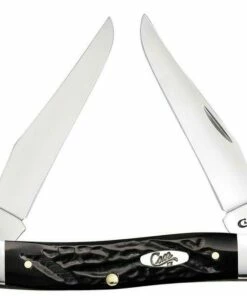 Cheapest ✔️ CASE MUSKRAT 18232, 3.88 CLOSED LENGTH SS BLADE, ROUGH BLACK JIGGED HANDLE ⌛