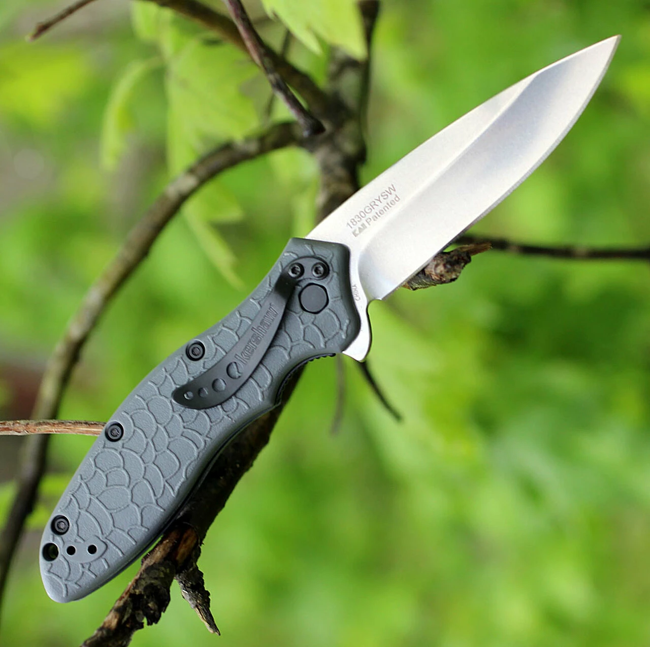 Discount 🎁 Kershaw Knives Kershaw OSO Sweet Speedsafe 1830, 3" Satin 8Cr13MoV SS Blade, Gray GFN Handle ❤️ 2 Discount 🎁 Kershaw Knives Kershaw OSO Sweet Speedsafe 1830, 3" Satin 8Cr13MoV SS Blade, Gray GFN Handle ❤️ - Image 2