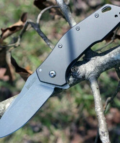 Deals 👏 Kershaw Knives Kershaw 1881 Eris, 3" 8Cr13MoV SS Plain Blade, Titanium Coated Handle 💯