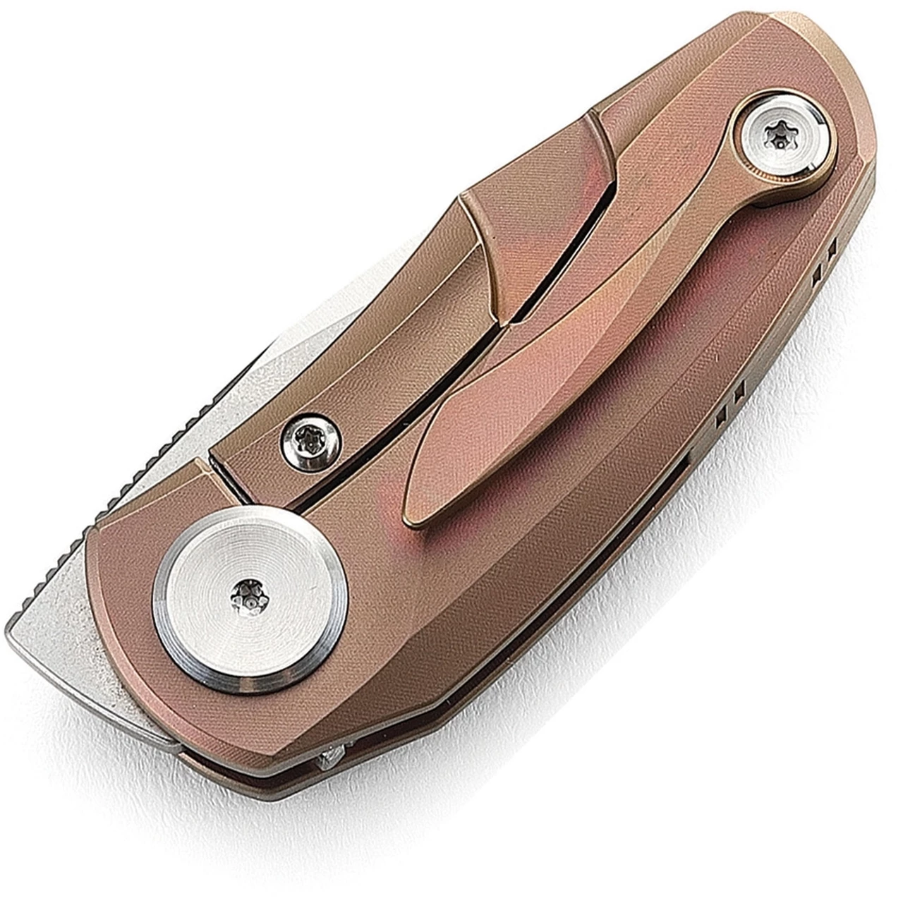 Promo ✨ Boker Bestech Tulip Framelock 1913D, 1.25" Bohler M390 Kiridashi Blade, Pink Titanium Handle ⌛ 2 Promo ✨ Boker Bestech Tulip Framelock 1913D, 1.25" Bohler M390 Kiridashi Blade, Pink Titanium Handle ⌛ - Image 2