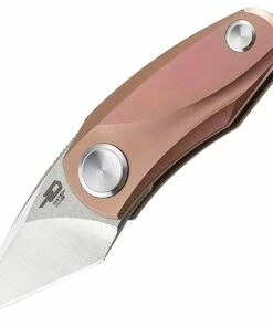Promo ✨ Boker Bestech Tulip Framelock 1913D, 1.25" Bohler M390 Kiridashi Blade, Pink Titanium Handle ⌛