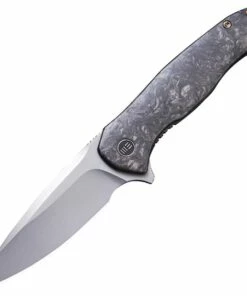 Budget ✨ WE Knife Co. Kitefin 2001A, 3.24" CPM-S35VN Polished Bead Blast Blade, Marble Carbon Fiber Handle w/ Black Titanium Back Handle 🔥