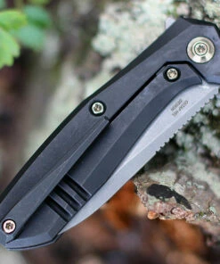 New ⌛ We Knife Co. We Knife 2005C Mote, 2.66" CPM S35VN Gray Stonewash Plain Blade, Black Titanium Handle 👏 -Automatic Knives shop 2005C.2 87214.1599073197