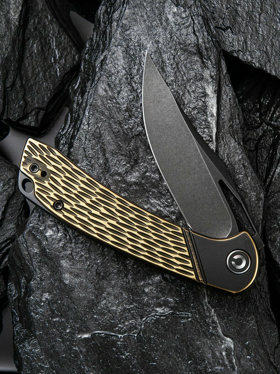 New 🎁 CIVIVI Knives CIVIVI 🦮 Dogma Linerlock C2005E, 3.46" D2 Black Stonewashed Plain Blade, Gold G10 Handles 😀 3 New 🎁 CIVIVI Knives CIVIVI 🦮 Dogma Linerlock C2005E, 3.46" D2 Black Stonewashed Plain Blade, Gold G10 Handles 😀 - Image 3
