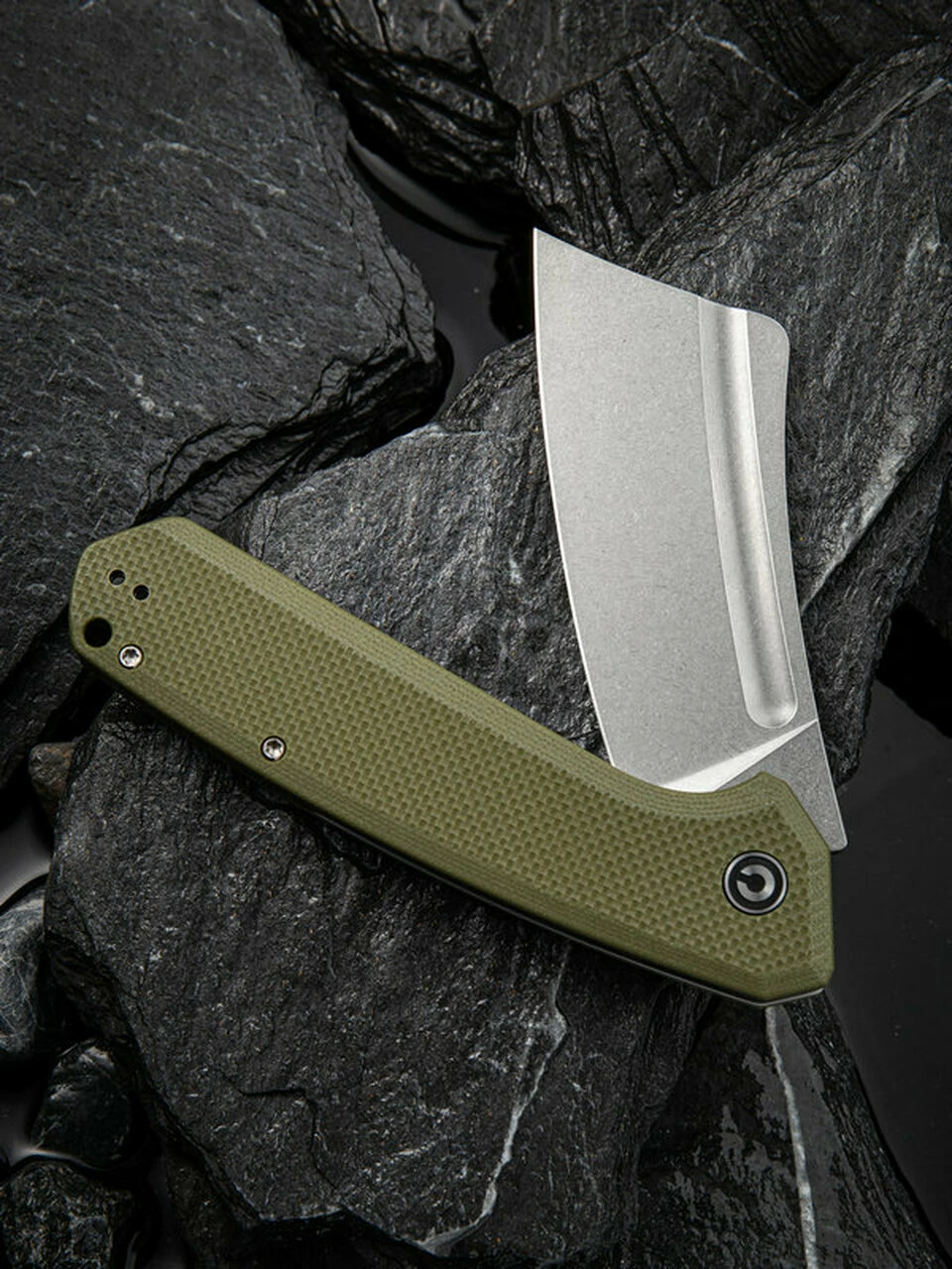 Deals ⌛ CIVIVI Knives CIVIVI Bullmastiff C2006A, 3.83" 9Cr18MoV Stonewashed Cleaver Plain Blade, OD Green G-10 Handles 😍 3 Deals ⌛ CIVIVI Knives CIVIVI Bullmastiff C2006A, 3.83" 9Cr18MoV Stonewashed Cleaver Plain Blade, OD Green G-10 Handles 😍 - Image 3