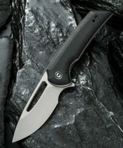 Deals 💯 CIVIVI Knives CIVIVI Odium C2010D, 2.65" D2 Stonewashed Drop Point Plain Blade, Black G-10 Handles 🔥