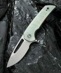 Promo 🤩 CIVIVI Knives CIVIVI Odium C2010F, 2.65" D2 Stonewashed Drop Point Plain Blade, Natural (Jade) G-10 Handles 🤩