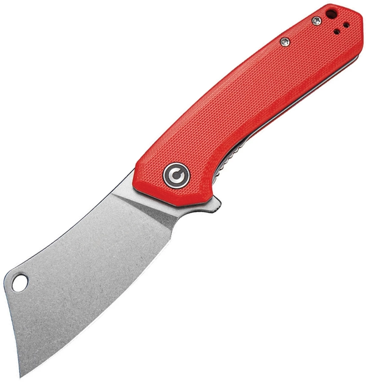 Hot Sale 🛒 CIVIVI Knives CIVIVI Mini Mastodon C2011B, 3" 9Cr18MoV Stonewashed Cleaver Blade, Red G-10 Handles 💯 1 Hot Sale 🛒 CIVIVI Knives CIVIVI Mini Mastodon C2011B, 3" 9Cr18MoV Stonewashed Cleaver Blade, Red G-10 Handles 💯