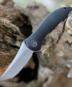 Top 10 🎉 We Knife Co. We Knife Mini Synergy 2012B, 2.93" CPM 20CV Stonewashed Tanto Blade, Black 6AL4V Titanium Handle 🔥