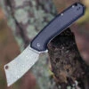 Wholesale 😀 CIVIVI Knives CIVIVI Mastodon C2012DS-1, 3.8" Damascus Cleaver Blade, Black G-10 Handles w/Twill Carbon Fiber Overlay 🧨