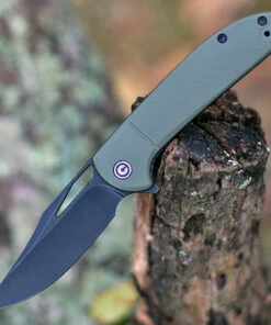 Coupon 🌟 CIVIVI Knives CIVIVI Ortis C2013C, 3.25" 9Cr18MoV Black Stonewashed Clip Point Blade, OD Green FRN Handles ✔️