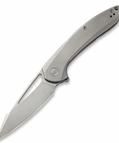 Deals ⭐ WE Knife Co. Fornix Limited Edition Knife 2016A, 3.5" CPM-20CV Gray Stonewash Drop Point Blade, Gray Titanium Handle ❤️