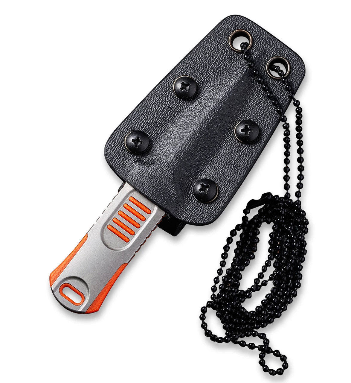 Discount ✨ WE Knife Co. Oss Dagger Neck Knife, 2017B, 2.22" CPM-20CV Stonewashed Dagger, OD Orange G-10 Handle ⌛ 4 Discount ✨ WE Knife Co. Oss Dagger Neck Knife, 2017B, 2.22" CPM-20CV Stonewashed Dagger, OD Orange G-10 Handle ⌛ - Image 4