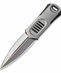 Cheapest 😍 WE Knife Co. Oss Dagger Neck Knife 2017D, 2.22" CPM-20CV Stonewashed Dagger, Black G-10 Handle 🌟