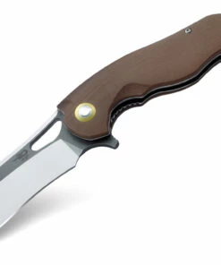 Cheap 🎉 Bestech BG08B-2 Rhino, 3.625" 154CM Gray/Satin Plain Blade, Beige G-10 Handle 😀