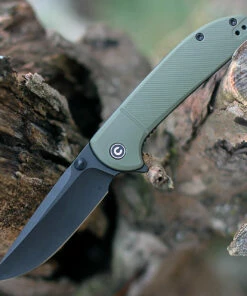 Promo 👍 CIVIVI Knives CIVIVI Badlands Vagabond Flipper C2019B, 3.25" 9Cr18MoV Black Stonewashed Blade, OD Green GRN Handle ❤️