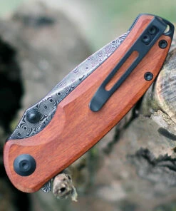 Best Pirce 🤩 CIVIVI Knives CIVIVI Pintail C2020DS-2, 2.98" Damascus Drop Point Plain Blade, Cuibourtia Wood Handles 😍 -Automatic Knives shop 2020ds2.2 98955.1621967600