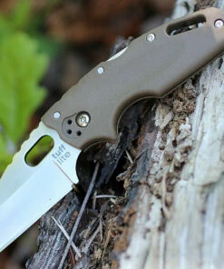 Hot Sale ❤️ Cold Steel CS20LTF Tuff Lite Folding Knife 2.5" Plain Blade, Dark Earth Grivory Handles 🎉