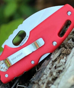 Outlet 🤩 Cold Steel Cold Steel CS20LTR Tuff Lite, 2.5" AUS 8A SS Plain Blade, Red Grivory Handle 😍 -Automatic Knives shop 20ltr.2 14384.1566585895