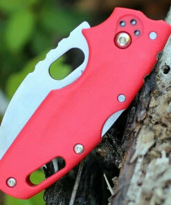 Outlet 🤩 Cold Steel Cold Steel CS20LTR Tuff Lite, 2.5" AUS 8A SS Plain Blade, Red Grivory Handle 😍 -Automatic Knives shop 20ltr.3 88275.1566585894