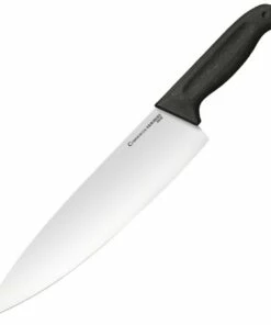 Cheap 🎉 Cold Steel Chef's Knife 20VCBZ, 10" Satin Plain Blade, Black Polymer Handle 🌟