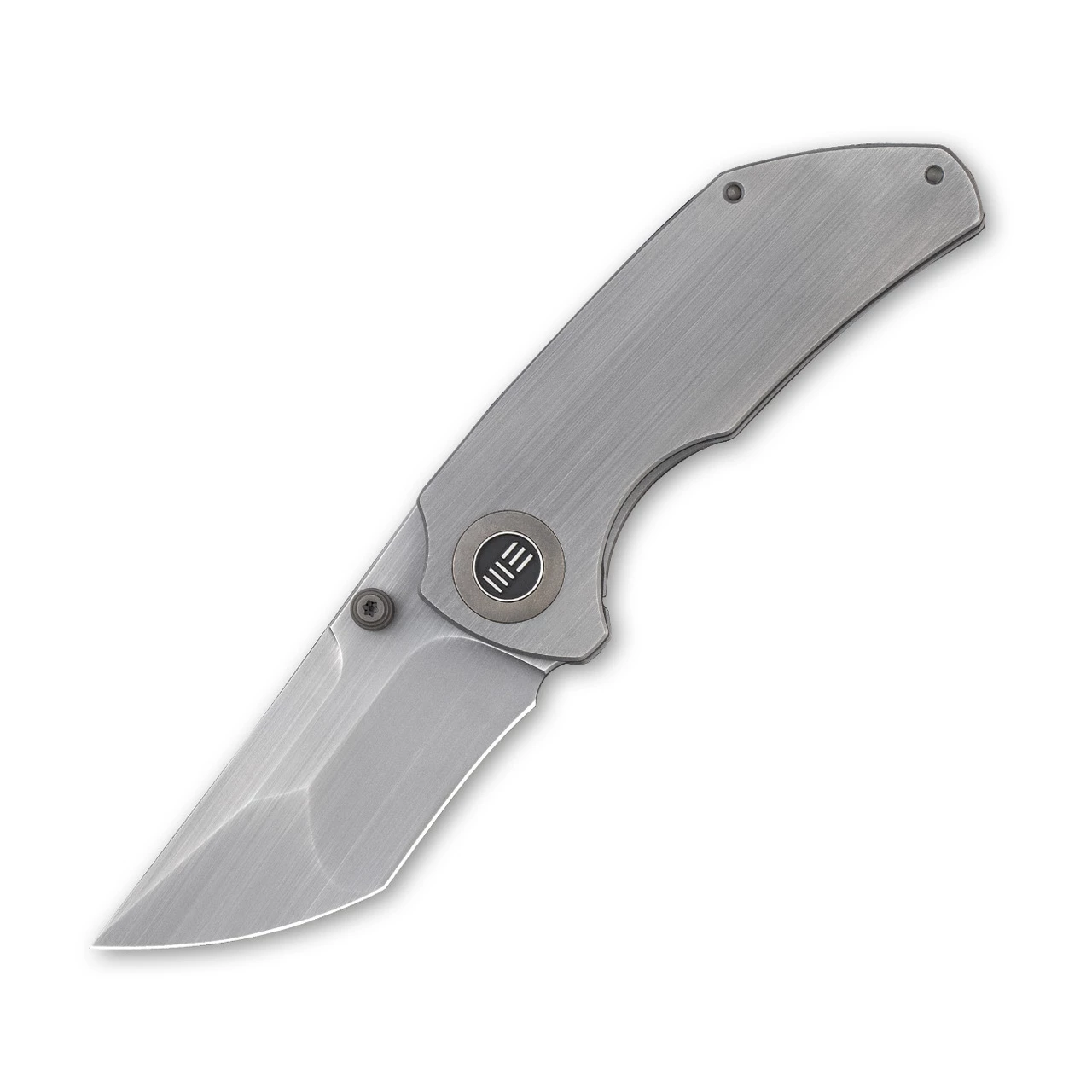 Outlet ⭐ WE Knife Co. Thug 2103B, 2.69" CPM-20CV Gray Hand Rubbed Compound Tanto Blade, Gray Titanium Handle 😍 1 Outlet ⭐ WE Knife Co. Thug 2103B, 2.69" CPM-20CV Gray Hand Rubbed Compound Tanto Blade, Gray Titanium Handle 😍