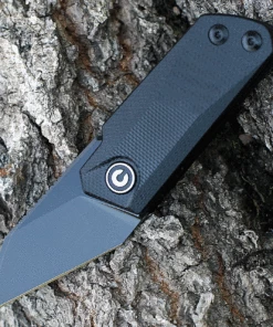 Buy ⭐ CIVIVI Knives CIVIVI Ki-V C2108B, 1.55" 9CR18MOV Black Stonewashed Plain Blade, Black G-10 Handle 👏