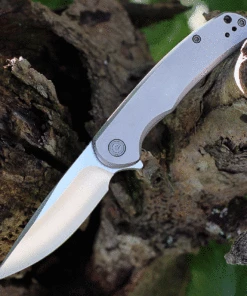 Deals 🔥 CIVIVI Knives CIVIVI NOx C2110A, 2.97" Nitro-V Satin Plain Blade, Gray Stainless Steel Handle ⌛