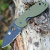 Cheapest ✔️ Spyderco Knives Spyderco C216GPSGRBK EFFICIENT, Black Part Serrated Blade, Green G-10 Handle 🤩