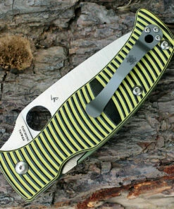 Best reviews of 🌟 Spyderco Knives Spyderco Caribbean Leaf G-10 Black/Yellow C217GP, 3.70" LC200N Plain Blade 🔥 -Automatic Knives shop 217gp.1 08458.1566585922